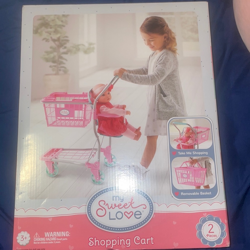 Toddler play shopping cart
